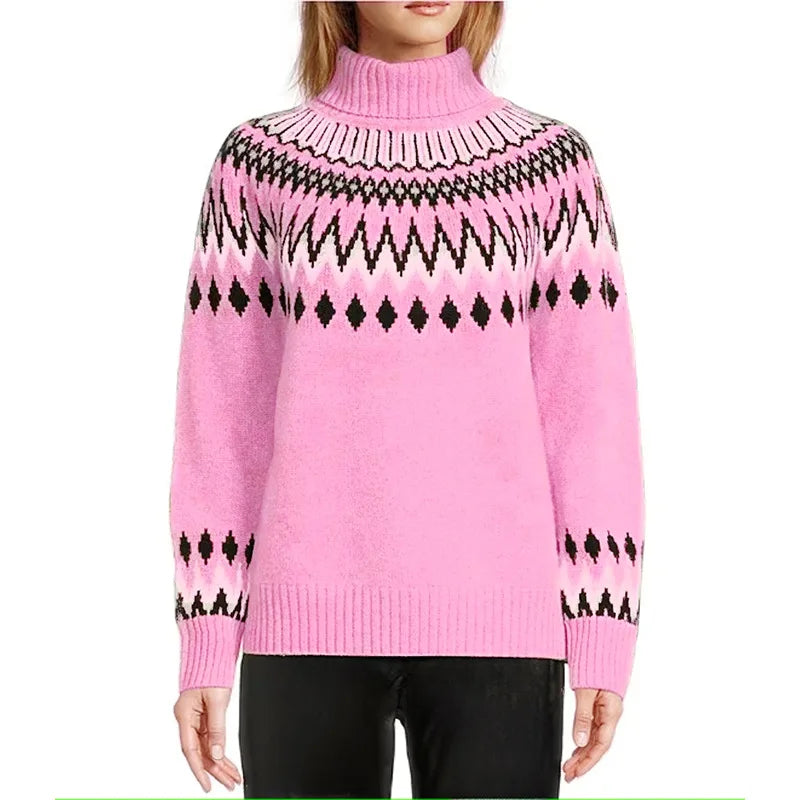 Nora - Soft knit Sweater with Nordic Pattern
