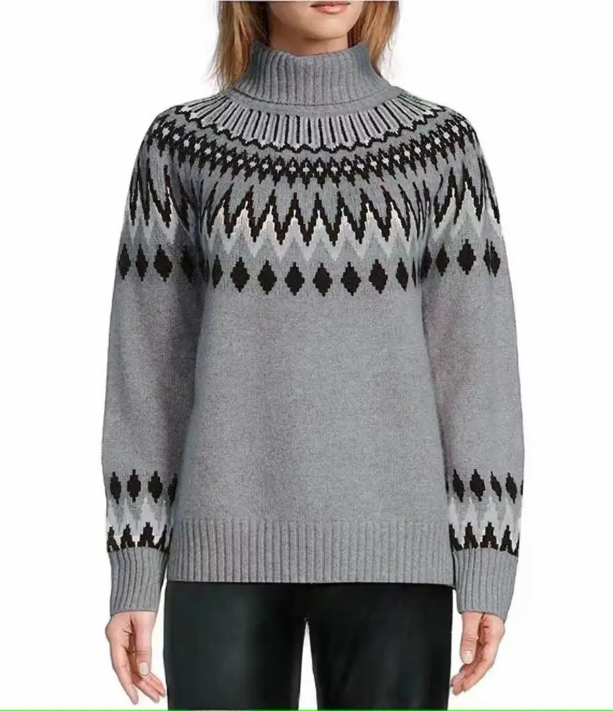 Nora - Soft knit Sweater with Nordic Pattern