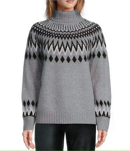 Nora - Soft knit Sweater with Nordic Pattern