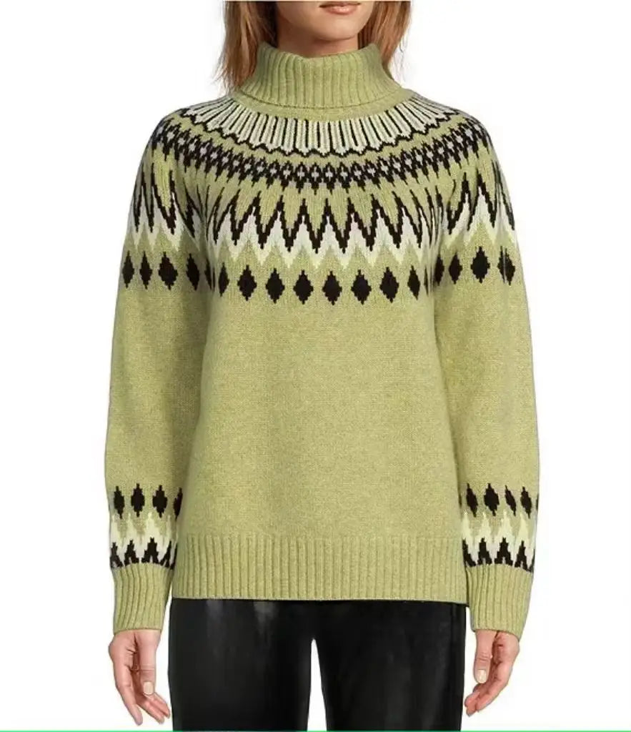 Nora - Soft knit Sweater with Nordic Pattern