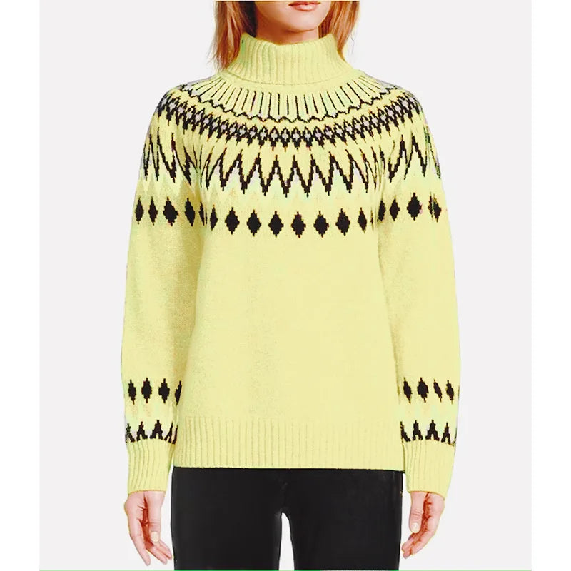 Nora - Soft knit Sweater with Nordic Pattern