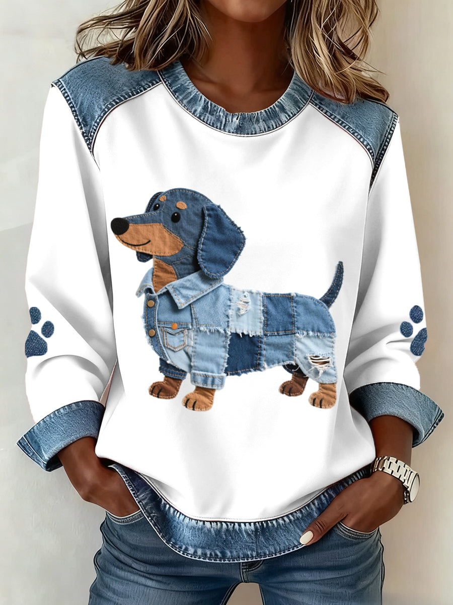 Elodie – Sweater with dog design